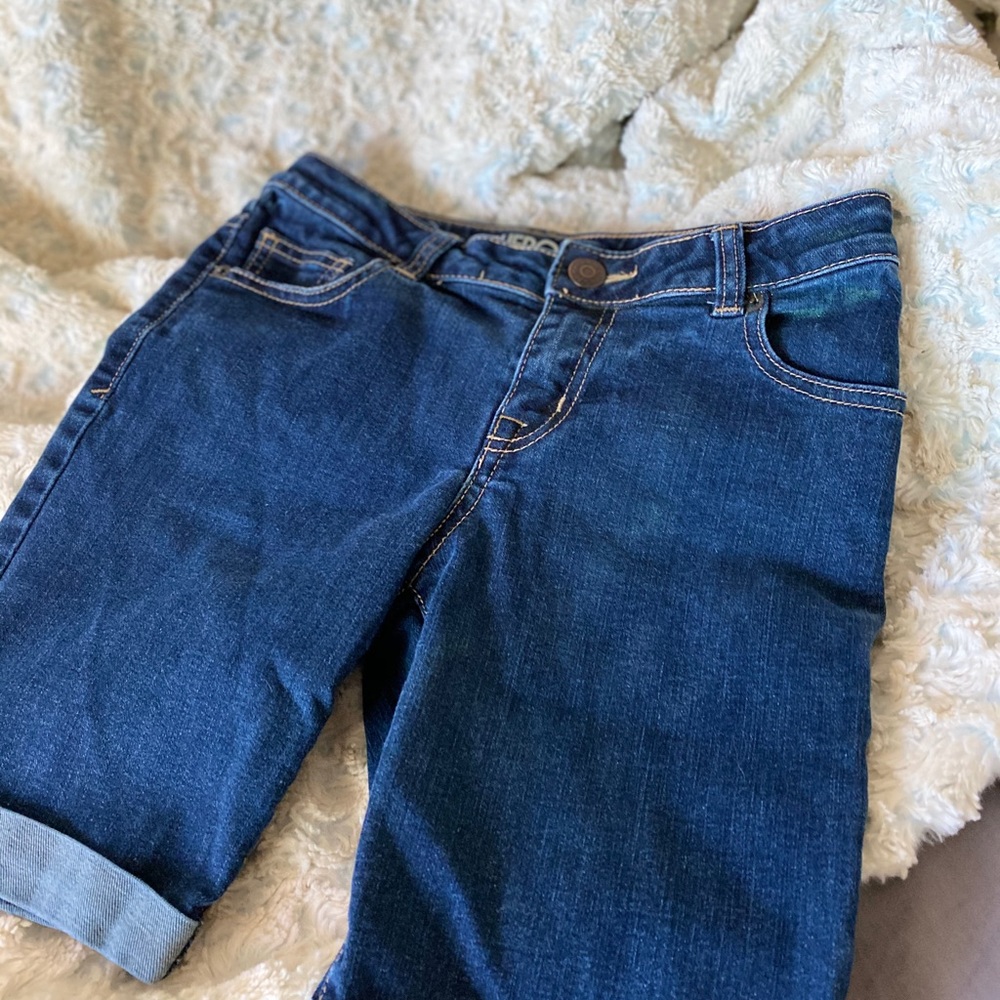 Blue jean shorts